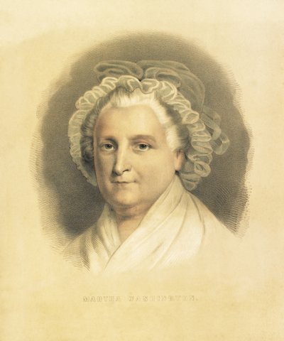Martha Washington, pub. 1857 de American School