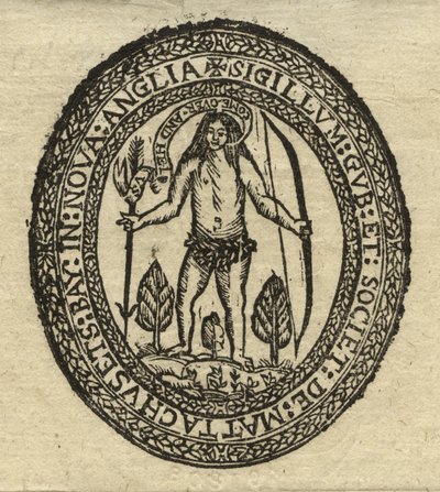Sello de la Colonia de la Bahía de Massachusetts de American School