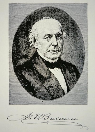 Matthias William Baldwin (1795-1866) fundador de Baldwin Locomotive Works en 1831 de American School