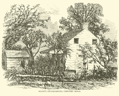 Cuartel general de Meade, Cemetery Ridge, julio 1863 de American School