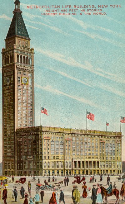 Edificio Metropolitan Life, Nueva York, c.1909-13 de American School