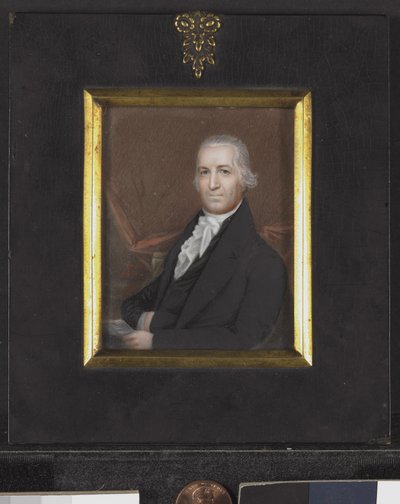 Retrato en Miniatura de Samuel Osgood, c.1789 de American School