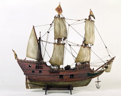 Modelo del Half Moon, barco de Henry Hudson, 1825-1900 de American School