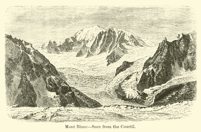 Mont Blanc, visto desde el Courtil de American School