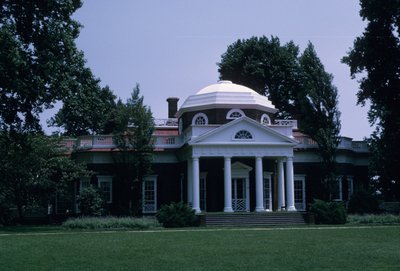 Monticello, diseñado por Thomas Jefferson de American School