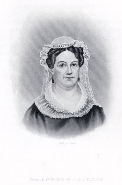 Sra. de Andrew Jackson (grabado) de American School