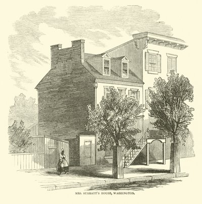 Casa de la Sra. Surratt, Washington, abril 1865 de American School