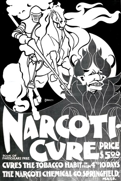 Narcotui-Cure, diseñado por William H. Bradley, 1895 de American School