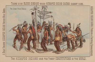 Danza de raquetas de nieve de los nativos americanos de American School