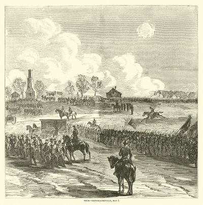 Cerca de Chancellorsville, 1 de mayo, mayo 1863 de American School