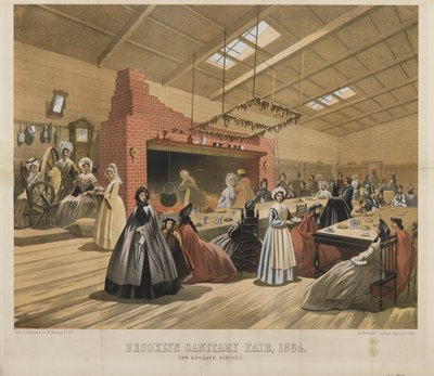 Cocina de Nueva Inglaterra, Feria Sanitaria de Brooklyn, 1864 de American School