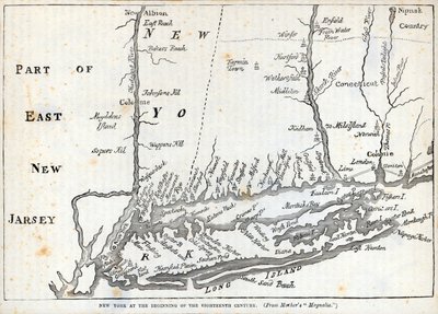 Nueva York a principios del siglo XVIII de American School