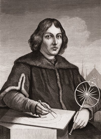 Nicolás Copérnico, c.1850 (grabado) de American School