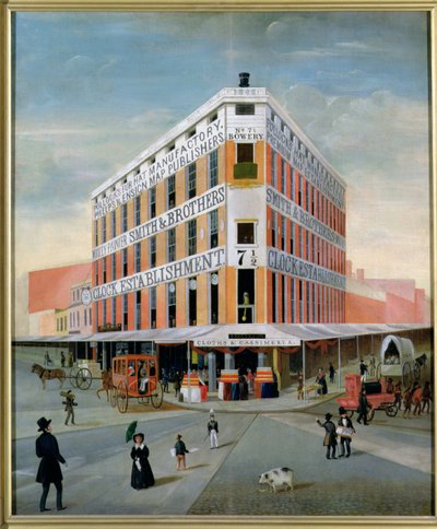 No.7 12 Bowery, NYC, c.1837-39 de American School