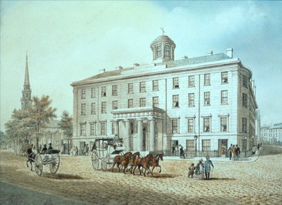 Escena de calle norteamericana de American School