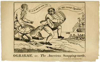 Ograbme, o La Tortuga Americana Mordedora, 1808 de American School