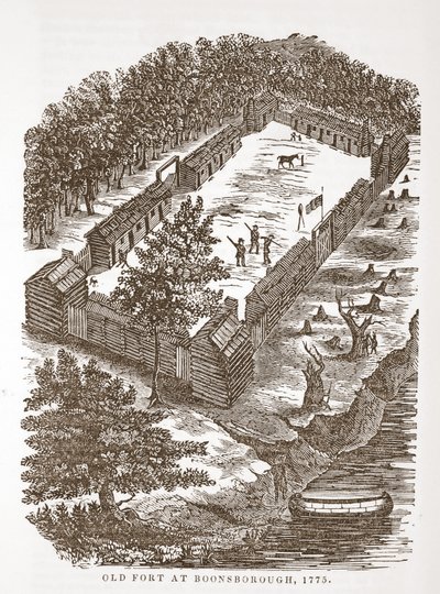 Antiguo Fuerte en Boonsborough, 1775 de American School