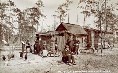 Casa de un Ocupante Ilegal cerca de Ocala, Florida, c.1880s de American School