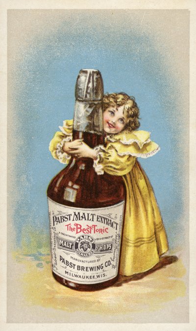 Extracto de malta Pabst, el mejor tónico de American School