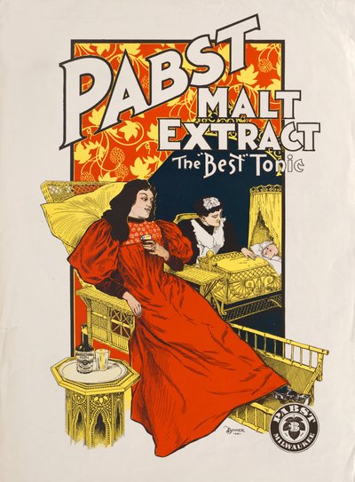 Extracto de malta Pabst, el "mejor" tónico, Pabst, Milwaukee, c.1880s-1890s de American School