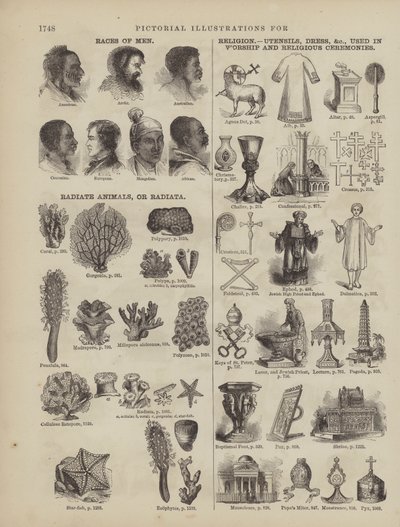 Página del Diccionario Completo de Webster (George Bell) de American School