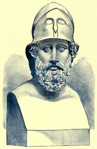 Pericles, ilustración de History of Greece de Victor Duruy, publicado en 1890 de American School