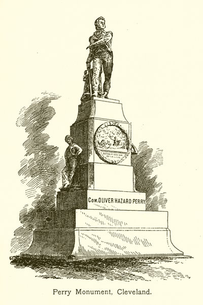 Monumento a Perry, Cleveland, Lago Erie de American School
