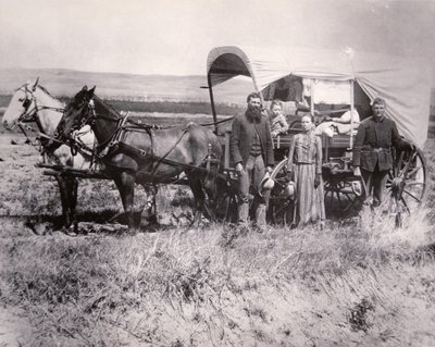 Familia pionera en el valle de Loup, Nebraska de American School