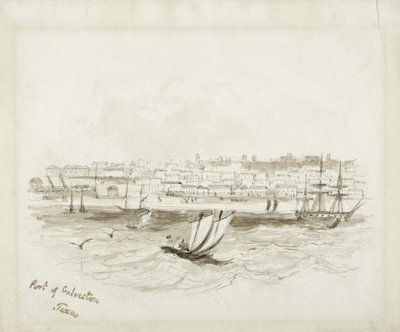 Puerto de Galveston, Texas, finales de 1800 de American School