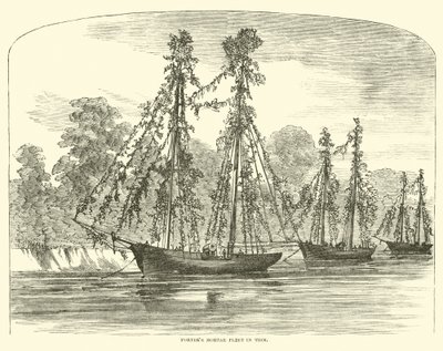 Flota de morteros de Porter en Trim, junio 1862 de American School