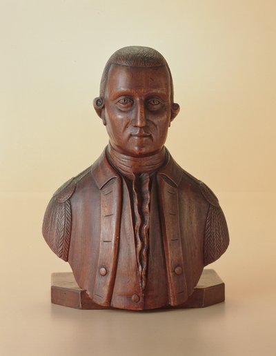 Retrato busto de George Washington (1732-99) c.1810 (madera) de American School