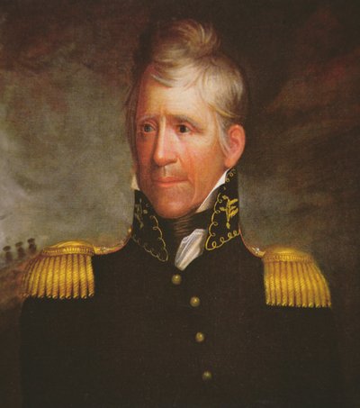 Retrato del general estadounidense Andrew Jackson de American School