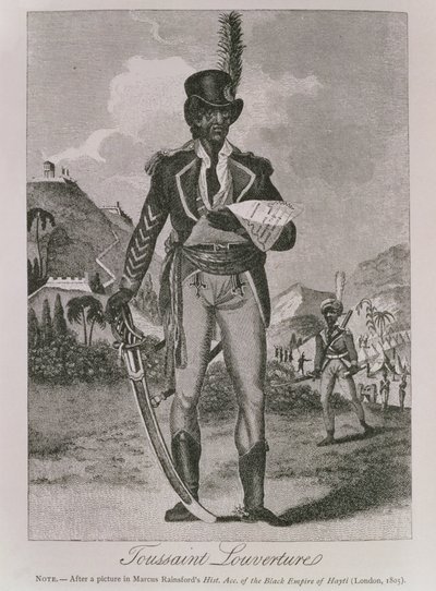 Retrato de François Dominique Toussaint-Louverture (c.1743-1803) (grabado) de American School
