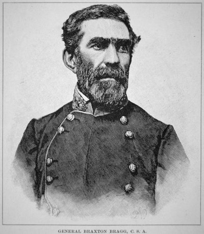Retrato del General Braxton Bragg (1817-76) de American School