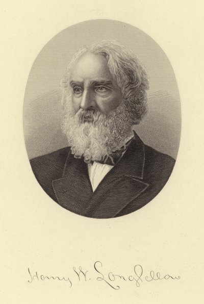 Retrato de Henry Wadsworth Longfellow de American School