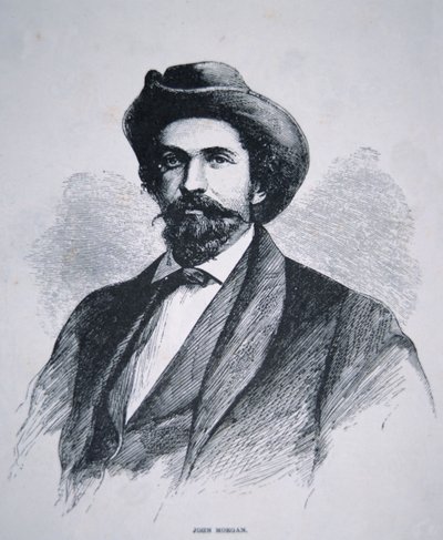 Retrato de John Hunt Morgan (1825-64) de American School
