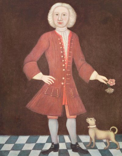 Retrato de Jonathan Bentham, c.1725 de American School