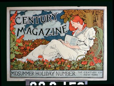 Póster publicitario de Century Magazine, Número de Vacaciones de Verano, Nueva York de American School