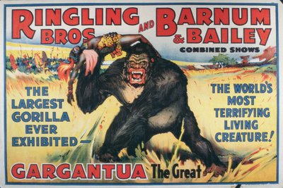 Póster publicitario de Gargantua el Grande en los 
