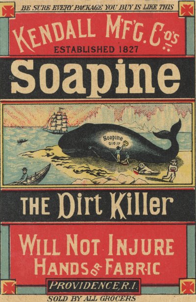 Póster publicitario de Soapine de Kendall Mfg. Co., c.1890 de American School