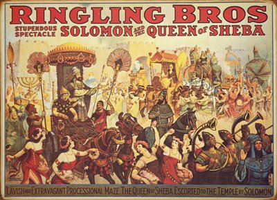 Póster publicitario del circo 