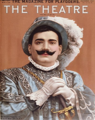 Póster que representa a Enrico Caruso (1873-1921) como Rigoletto, 1912 de American School