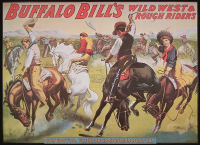 Póster del espectáculo Wild West de Buffalo Bill de American School