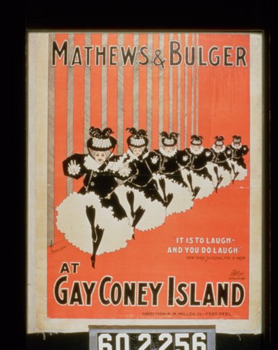 Póster para Mathews & Bulger en Gay Coney Island de American School