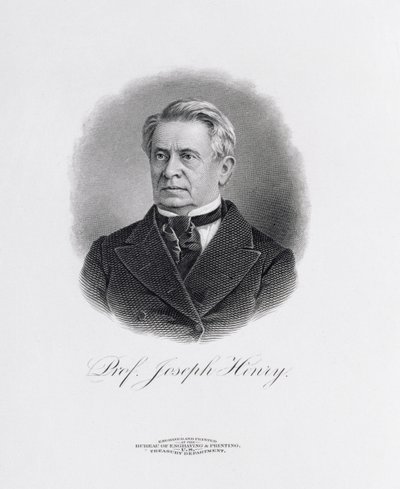 Profesor Joseph Henry (1797-1878) de un frontispicio de A Memorial of Joseph Henry, Washington, 1880 de American School