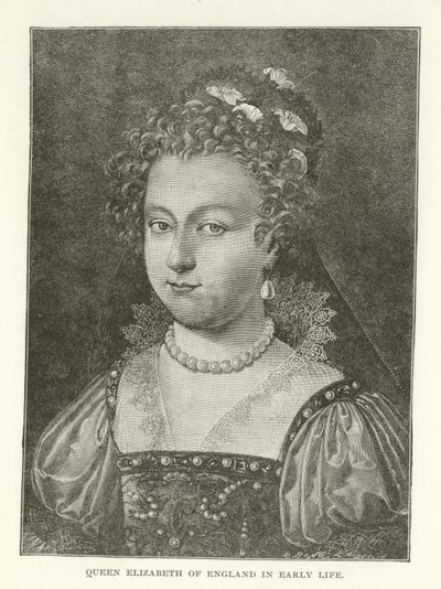 La reina Isabel de Inglaterra en su juventud de American School