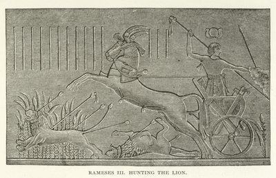Ramsés III cazando el león de American School