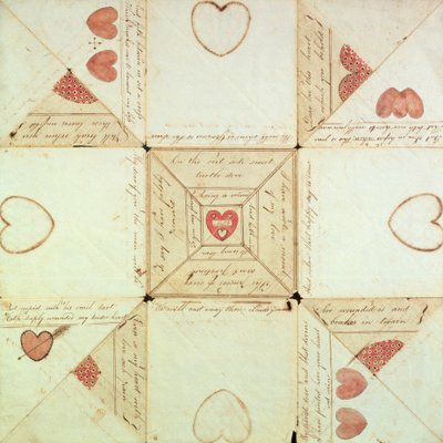Rebus de San Valentín, c.1760 de American School