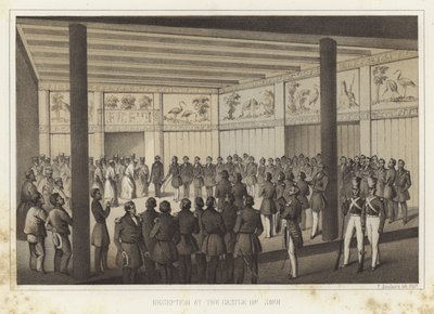 Recepción en el Castillo de Shui, Islas Ryukyu de American School