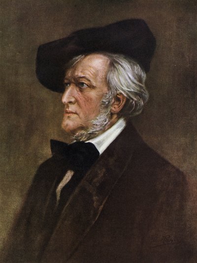 Richard Wagner (litografía) de American School